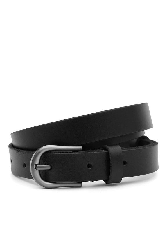 Женский ремень кожаный 100v1genw37 Черный Borsa Leather (302972700)