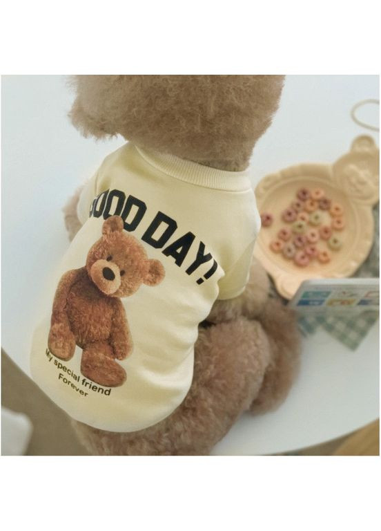 Костюм для собак та котів "Ведмедик" розмір XL 40*50 см, молочний Good Day (367725613)