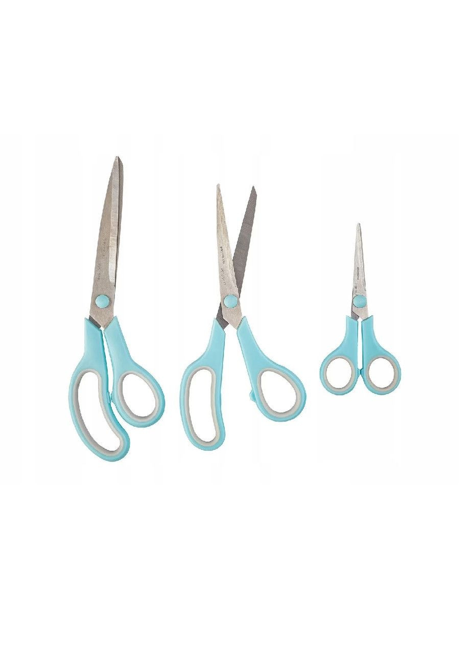 Ножницы бытовые, канцелярские, швейные, набор 3 шт., нержавеющая сталь. Crelando (308855950)