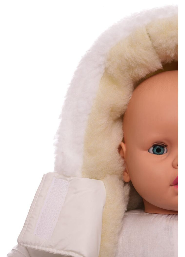 Чоловічок на хутрі без логотипу молочний 74 см (51186) BABYKROHA (315340799)