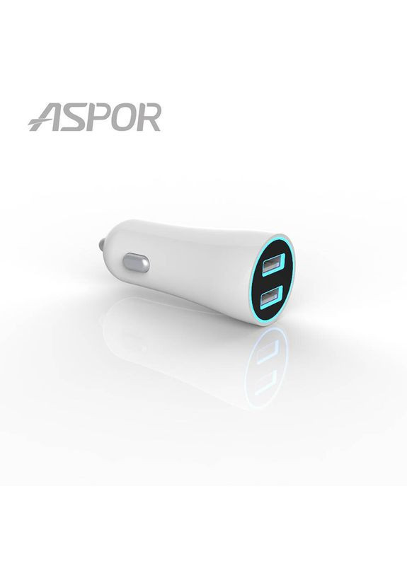 Автомобильное зарядное устройство A902C (2USB/2.4A) + USB кабель Micro-белый Aspor (368561198)
