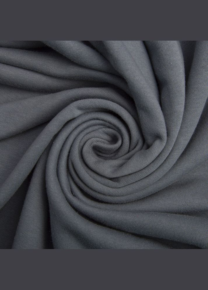 Тканина трикотаж трьохнитка петля Сезон сірий IDEIA (289552739)