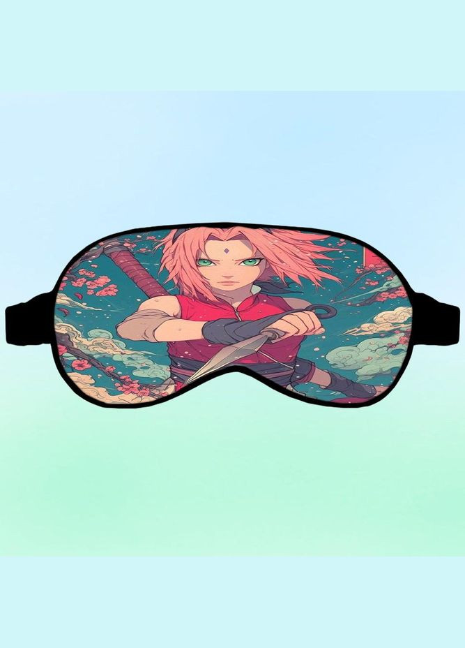 Маска для сну Аніме Наруто #0003 чорна No Brand (315041395)