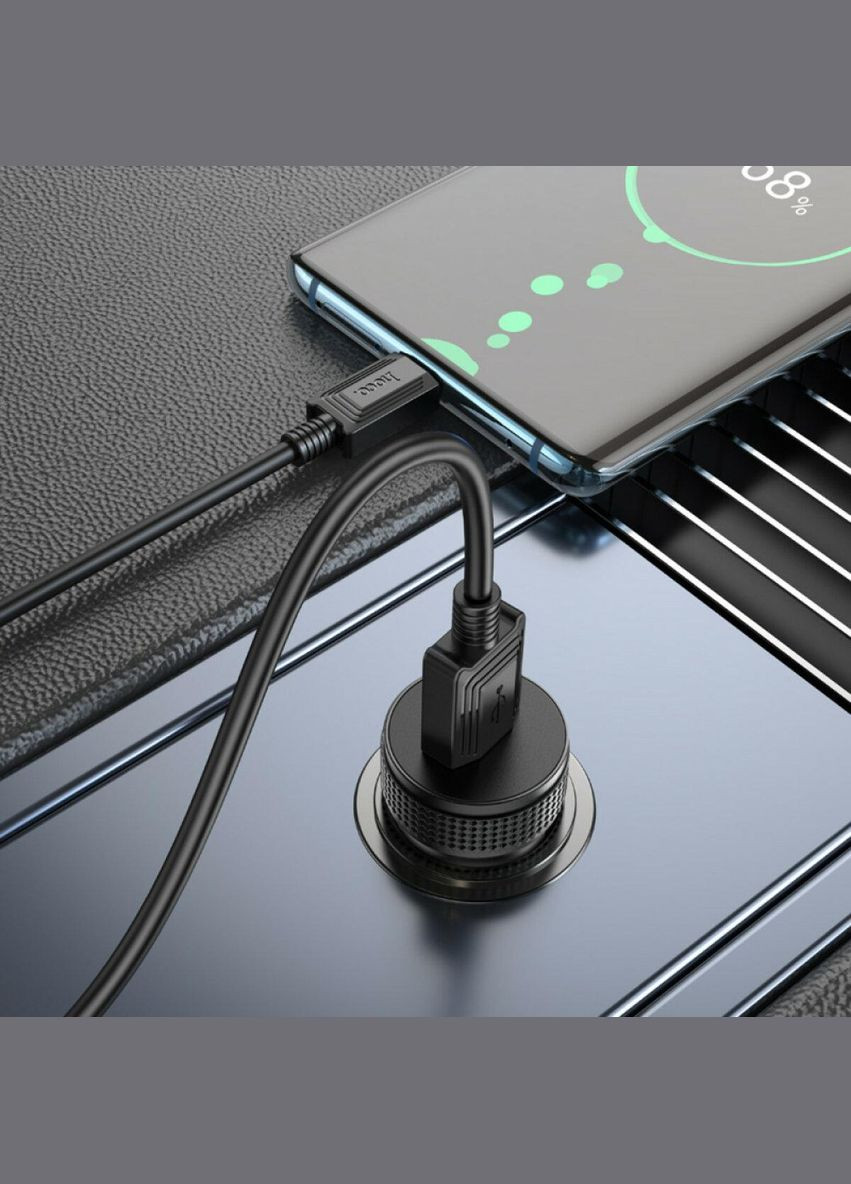 Автомобильное зарядное устройство для Z49A Level single port QC3.0 18W (TypeC) Black Hoco (304253841)