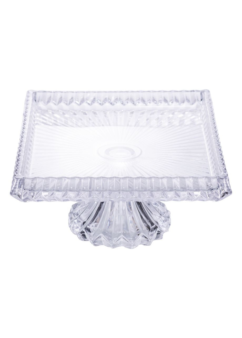 Тортовщица прямоугольная на ножке 30×25×13 (см) стеклянная HP-19-147 Yiwu (368718006)