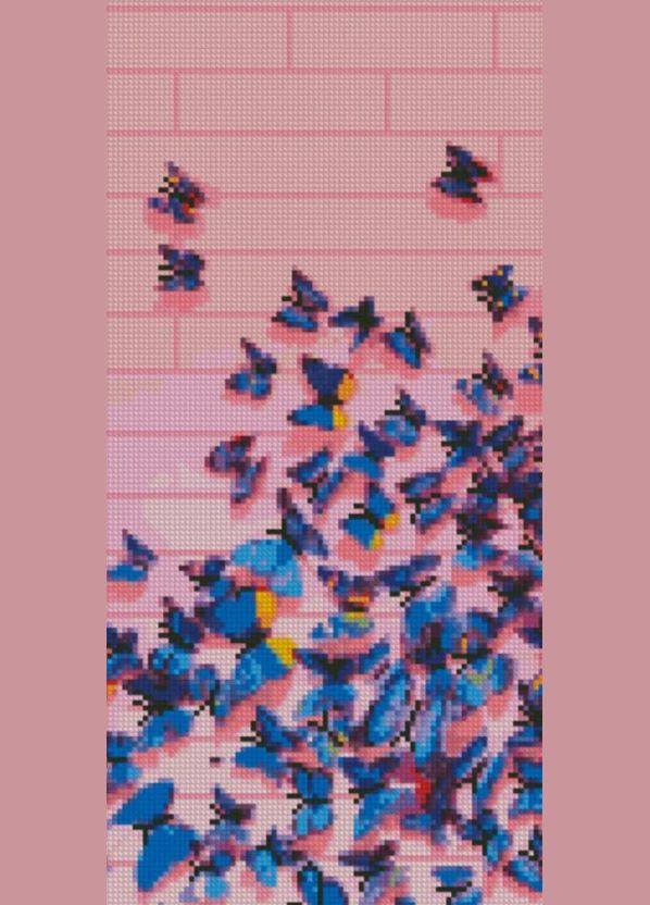 Алмазная картина по номерам Бабочки 50х25 см BA-0009 ( ) Strateg (328946130)