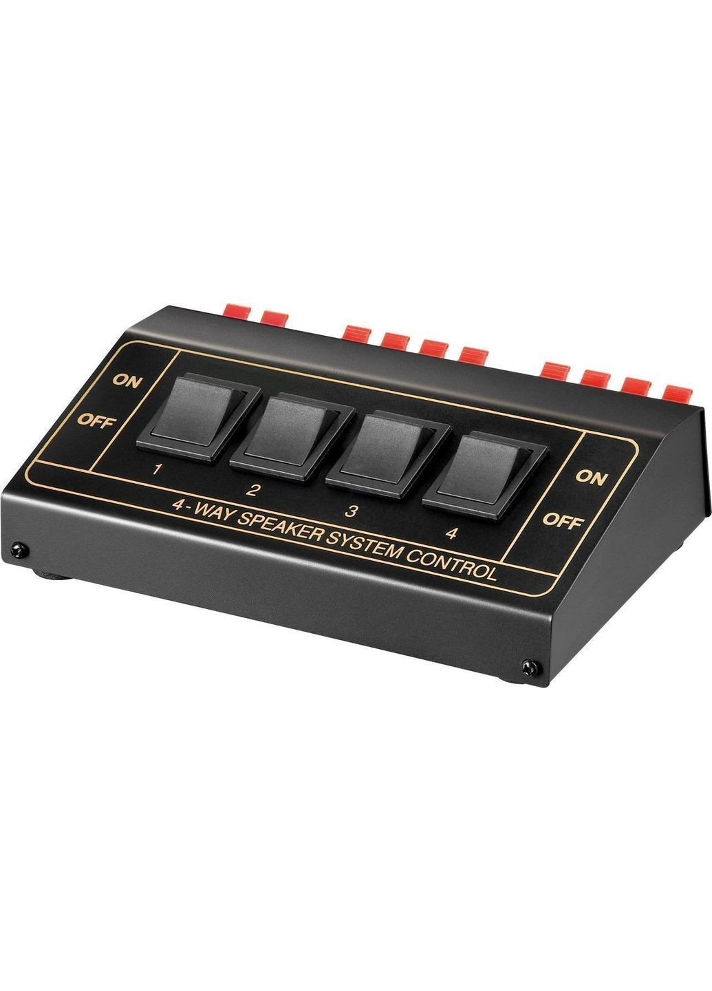 Переходник аудио Terminal block 8x2 F/F (мама/мама) Switch Speaker 4xPair 200W Goobay (369645580)