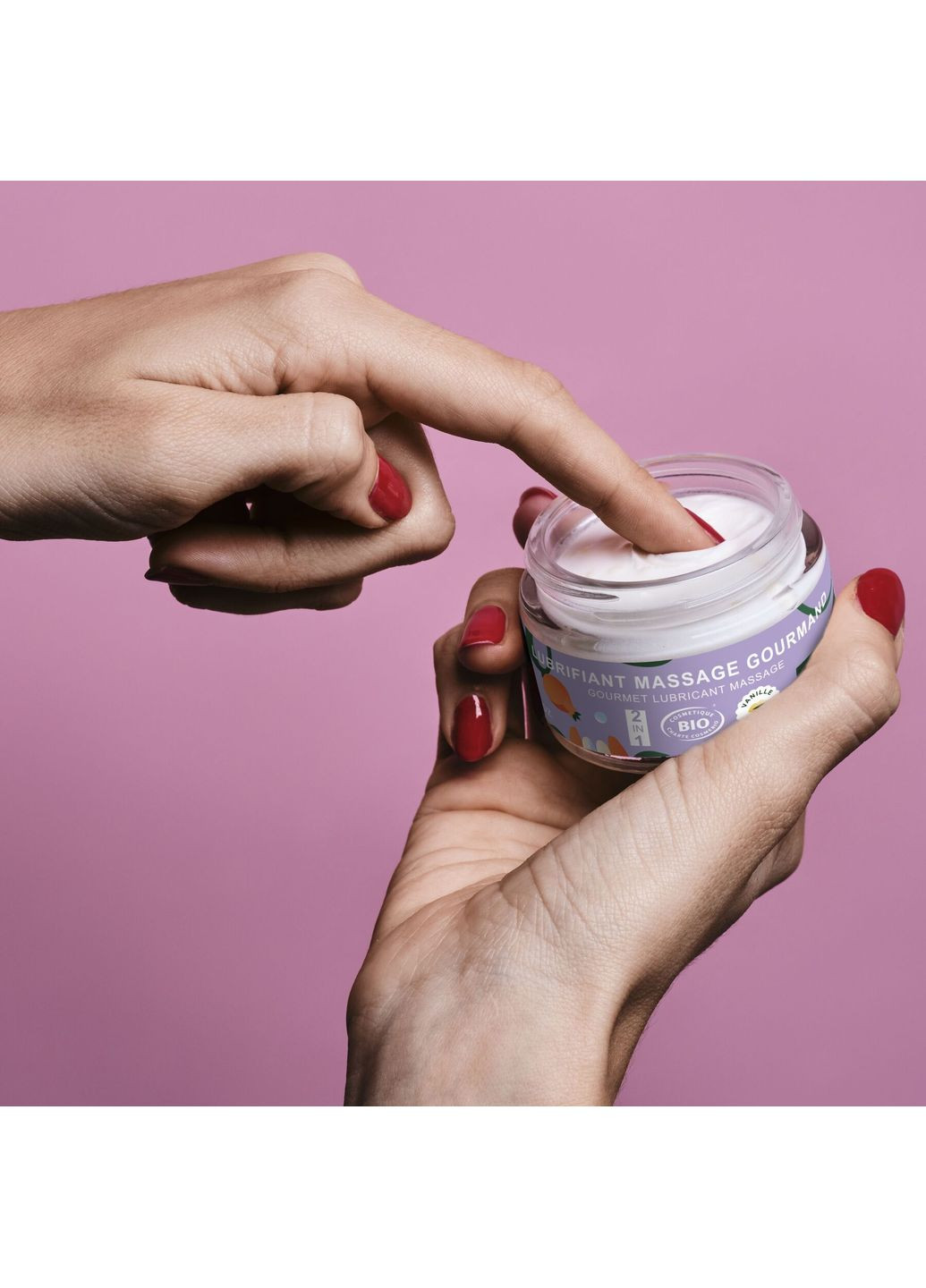 Масажна олія-лубрикант з ароматом та смаком ванілі Couple Gourmand Vanille 50 мл Goliate (369623230)