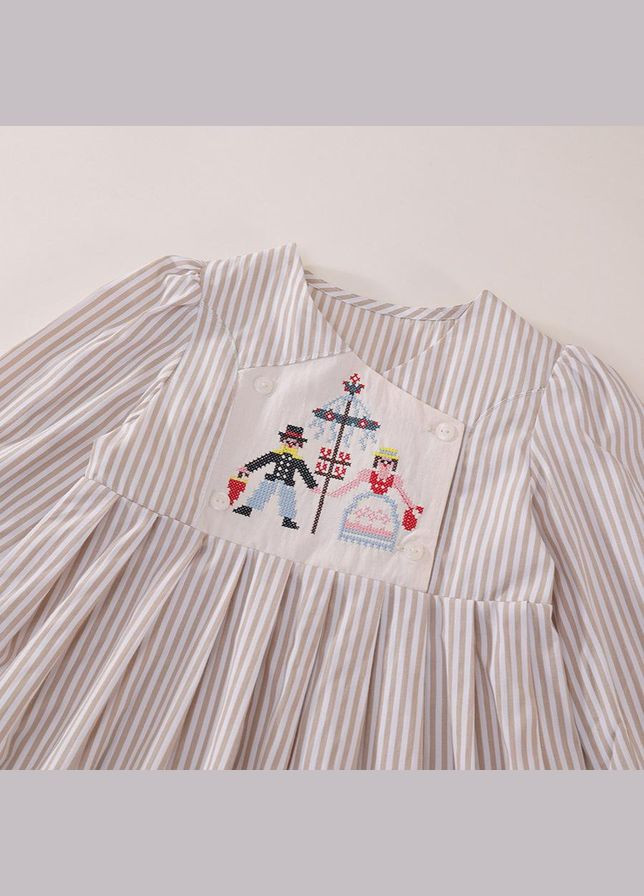 Бежевое детское платье для девочки premium icon 3806 бежевый No Brand (331167949)