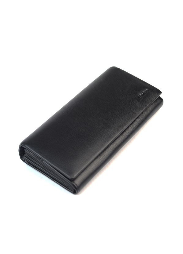 Гаманець жіночий класичний чорний шкіряний на магнітах Balisa (305821985)