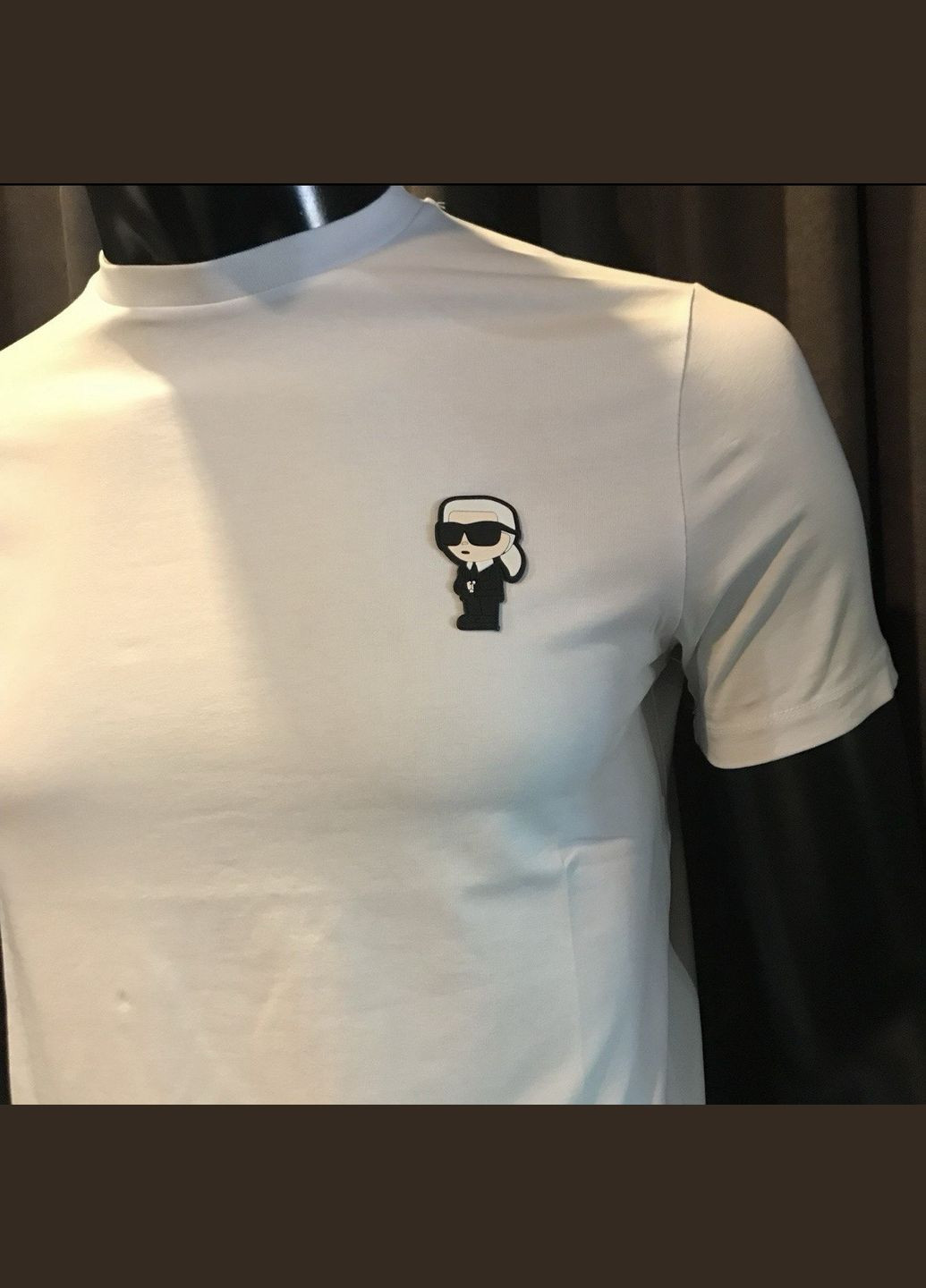 Біла футболка з коротким рукавом Karl Lagerfeld