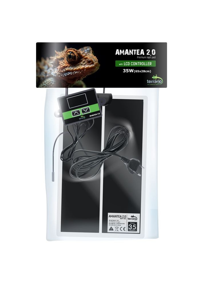 Нагрівальний мат з термостатом Amantea 2.0 35W 65x28см Terrario (327433153)