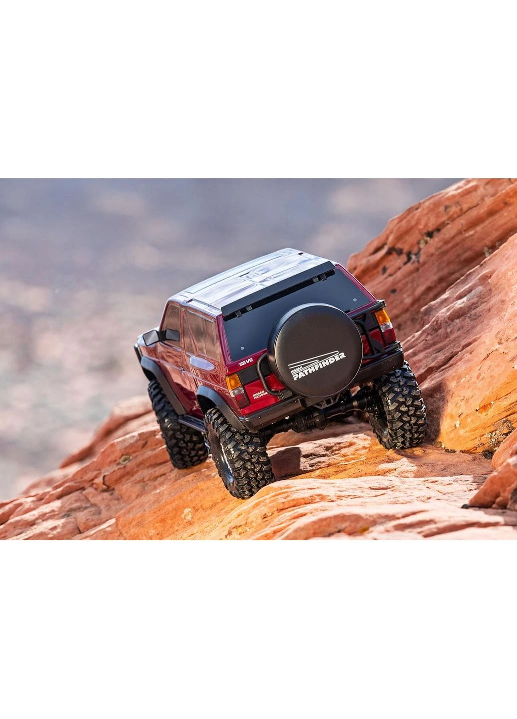 Машинка на радіокеруванні 1/10 TRX-4 Nissan Pathfinder 4X4 Rock Crawler 110056-4 (RED) Traxxas (368290448)