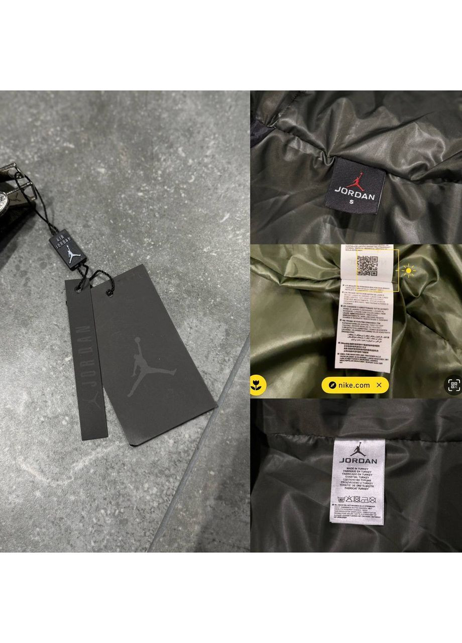 Оливковая (хаки) мужская зимняя куртка No Brand