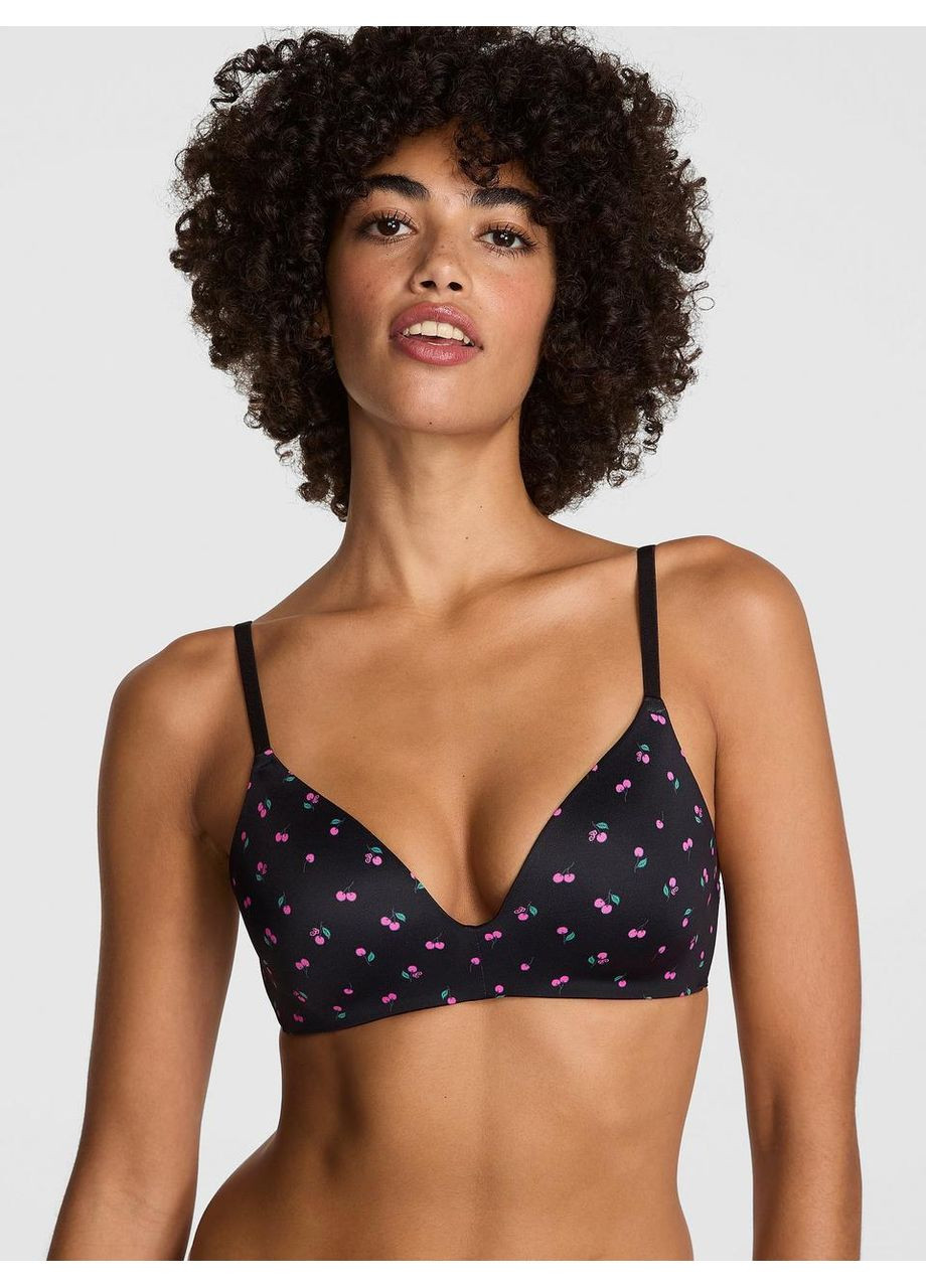 Чёрный бюстгальтер wear everywhere push-up wireless Victoria's Secret полиамид