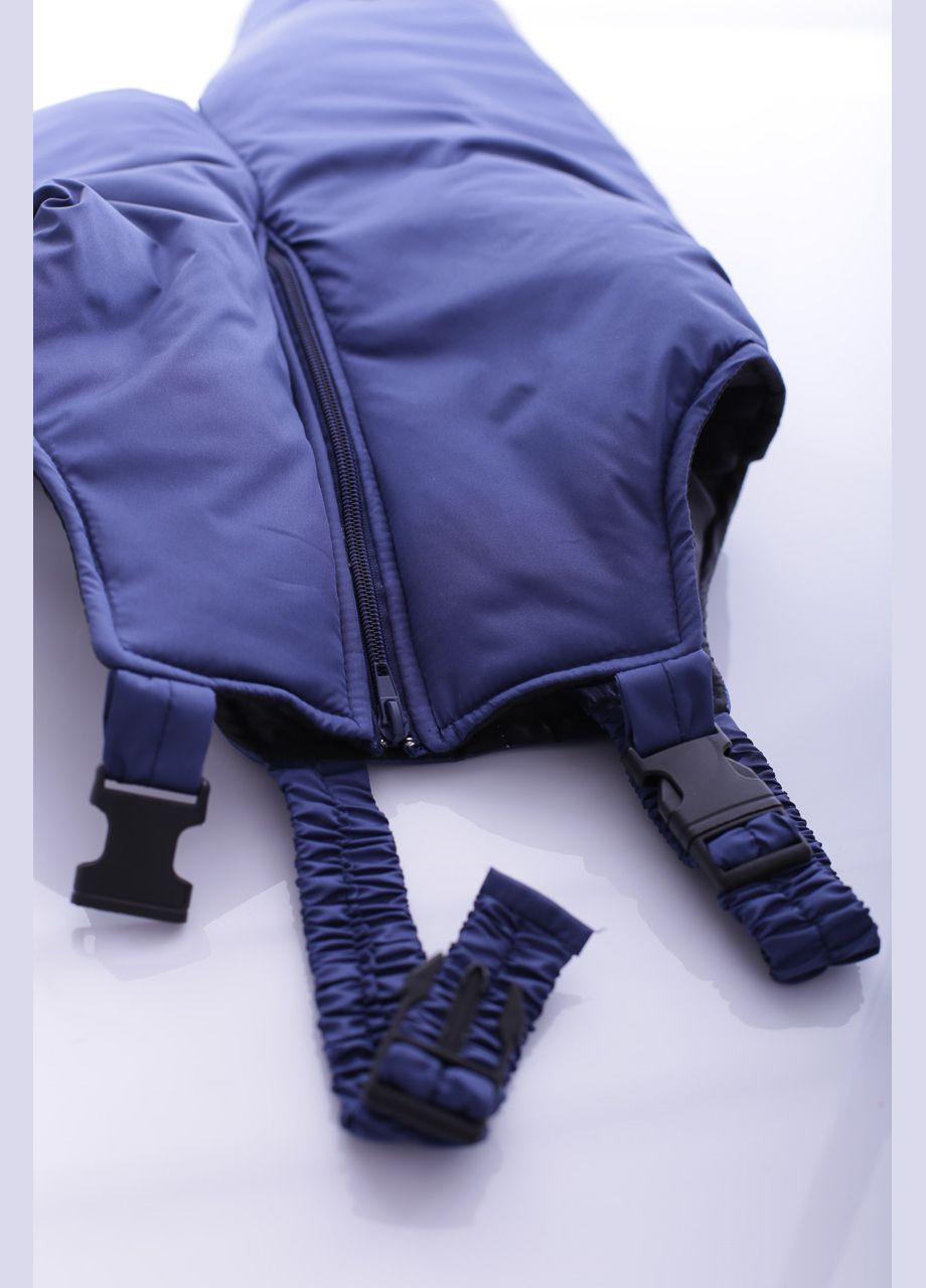 Синий зимний комбинезон на синтепоне с принтом denim оригинал синий см (41626) BABYKROHA