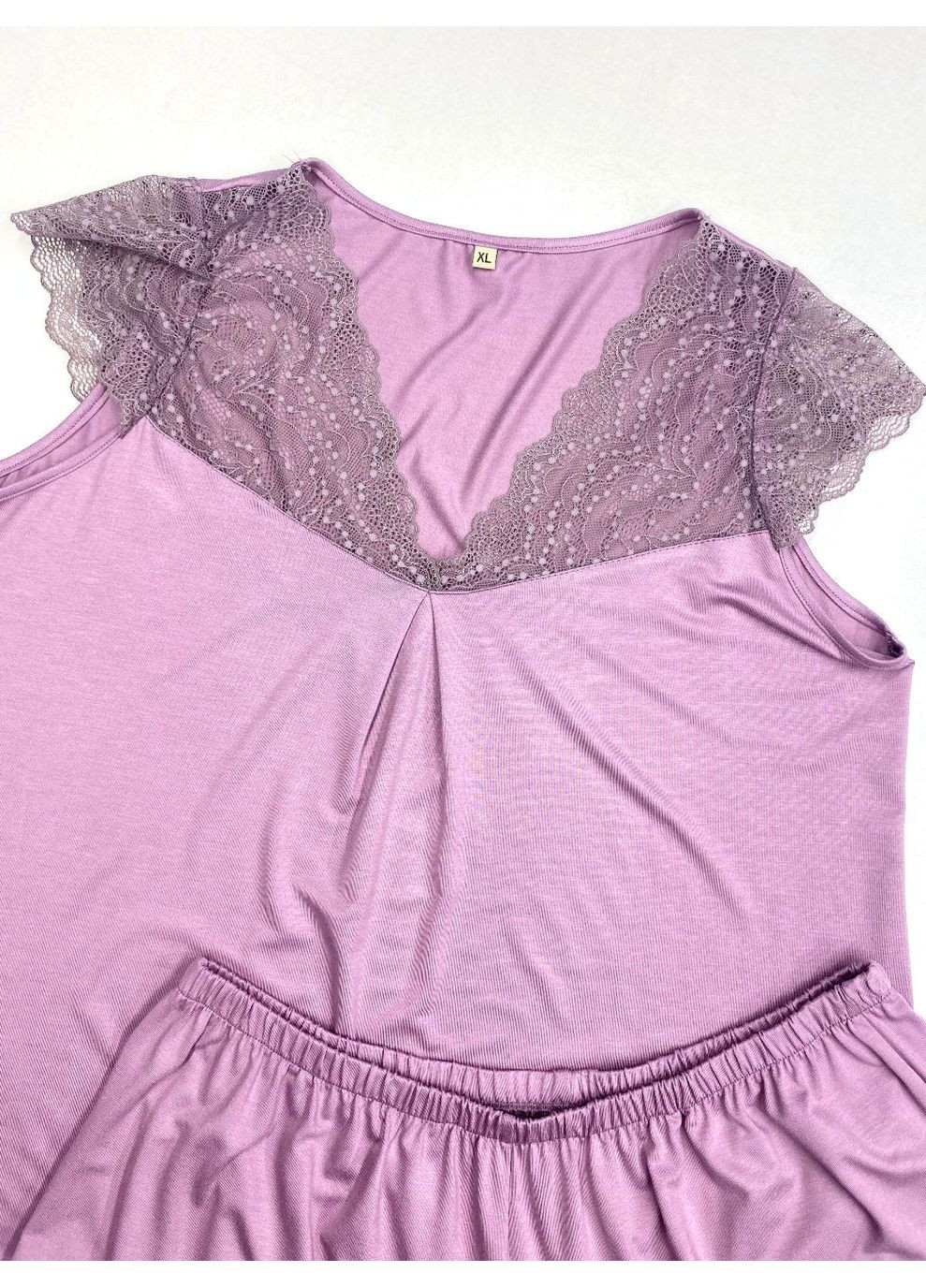 Рожево-лілова всесезон піжама на кожен день пф1250 фрезовий зі світлим MiaNaGreen