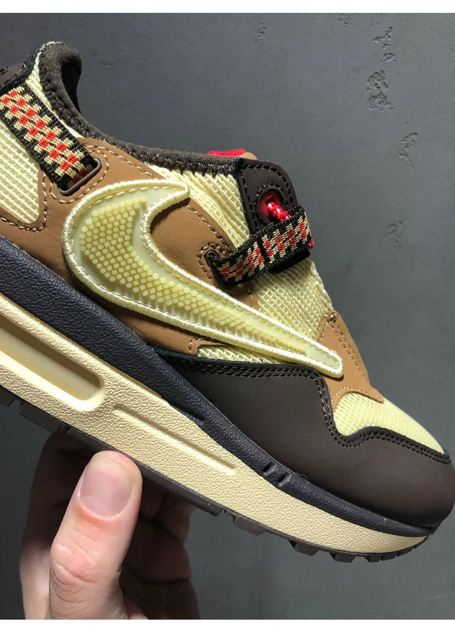 Бежевые демисезонные кроссовки мужские nike air max 87 x cactus j. baroque brown найк аир макс 87 No Brand