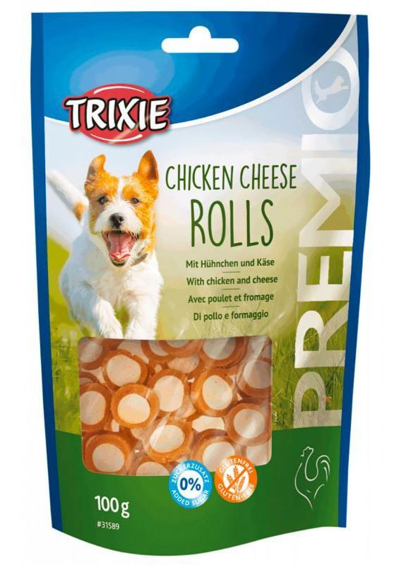 Лакомство для собак Premio Chicken Cheese Roll с курицей и сыром 100г Trixie (292259377)