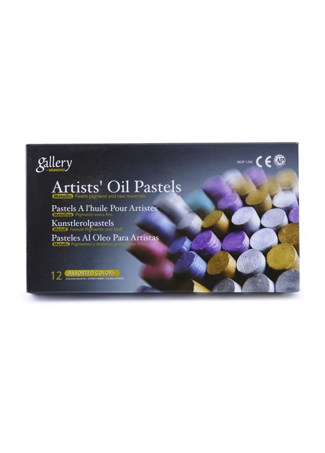 Пастель олійна МЕТАЛІК 12кол MOP-12MN Mungyo (362584148)