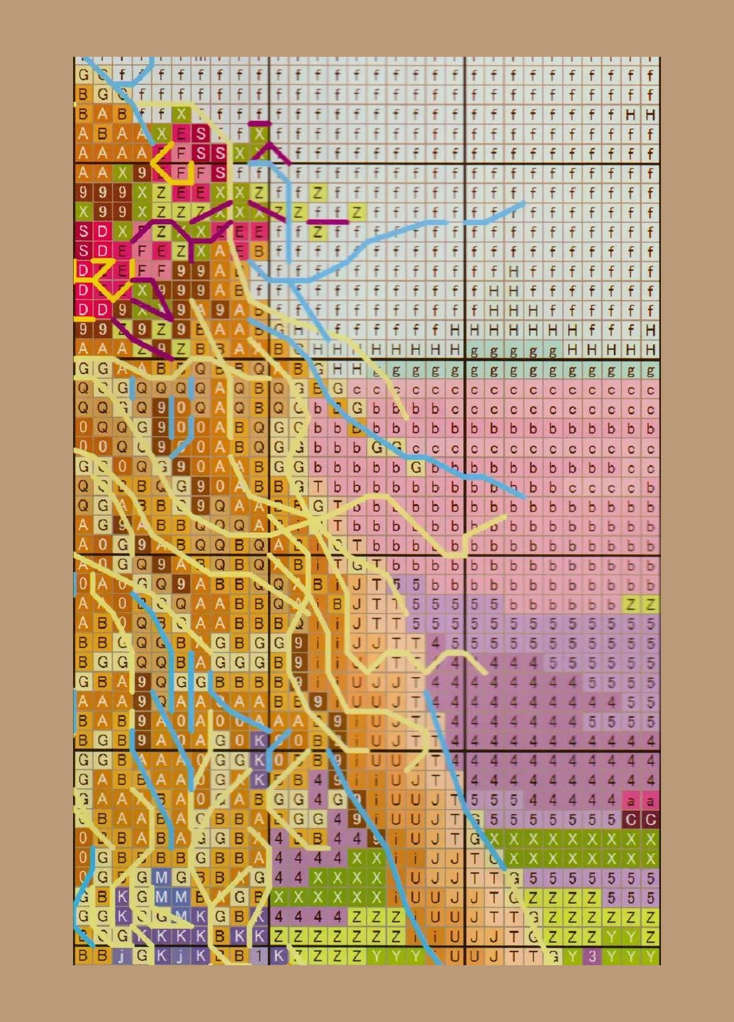 Набір для вишивання за нанесеною на канву схемою "Lavender Girl". AIDA 14CT printed 28*34 см Joy Sunday (313614683)