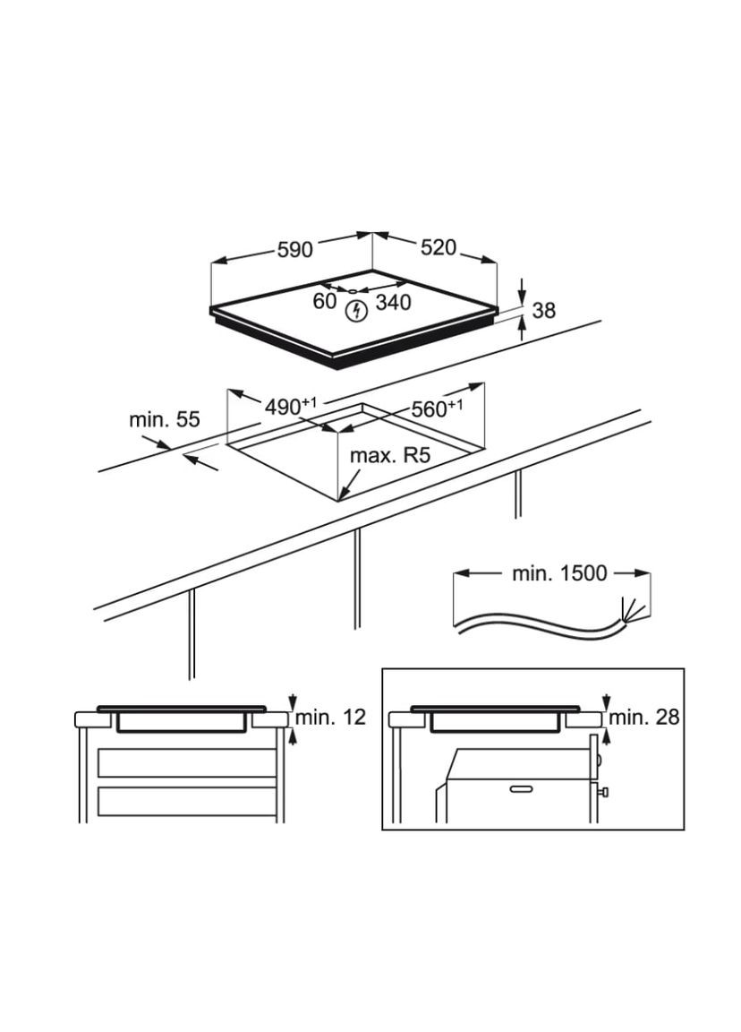 Варильна поверхня EHF6241FOK Electrolux (316466409)
