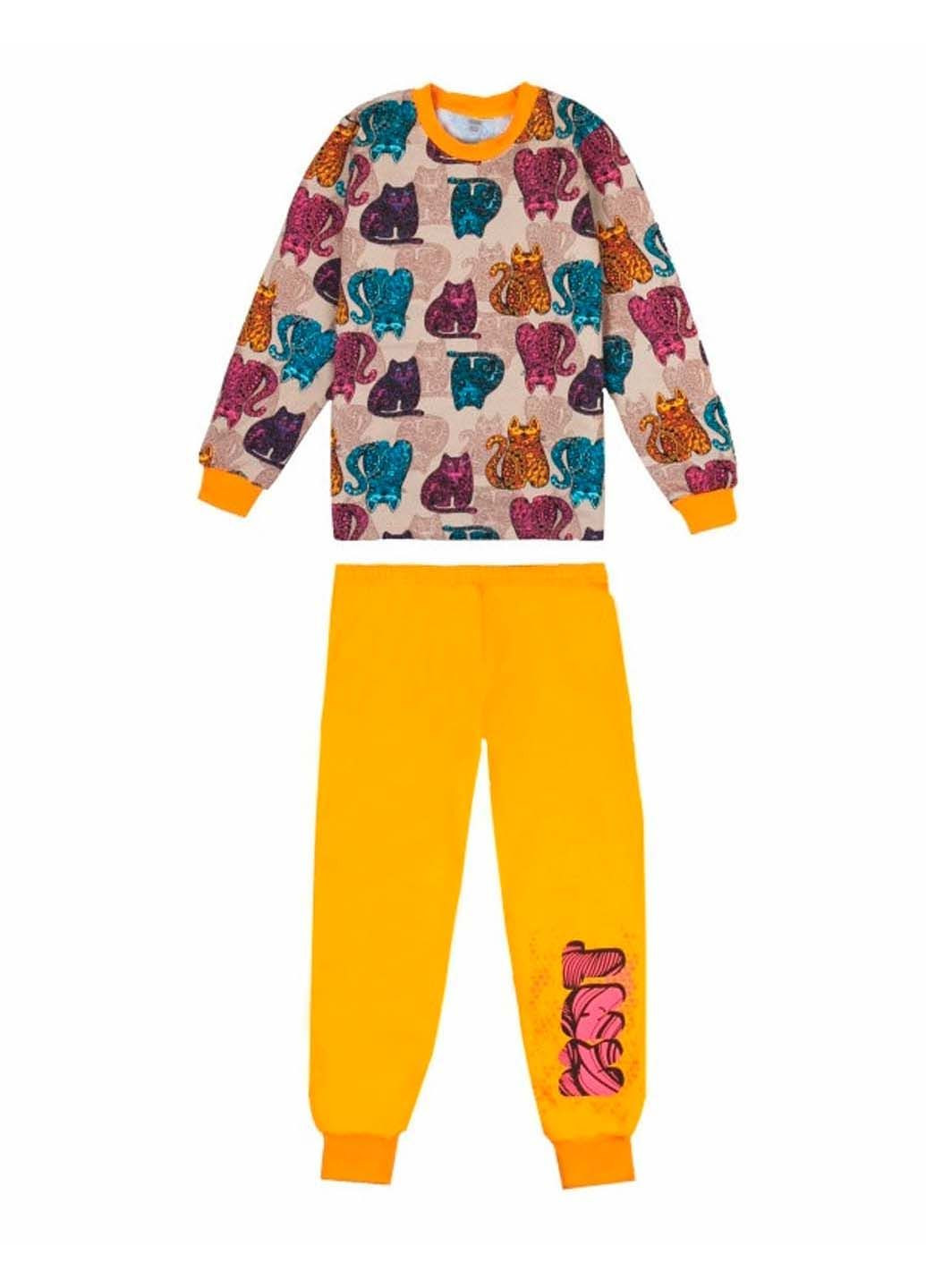 Желтая зимняя пижама GABBI