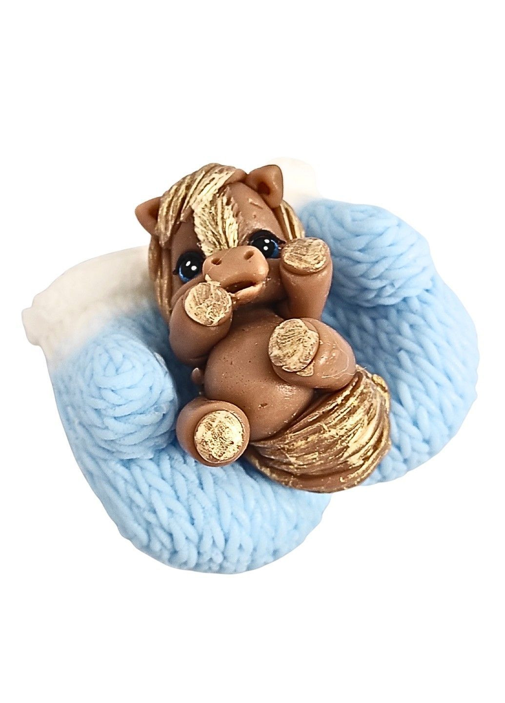 Мыло ручной работы Пони на перчатках символ года на Новый год на подарок в пакете (MS-00085) Bila Lileya (367268745)