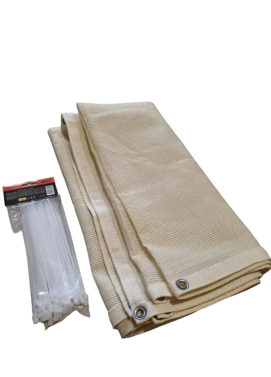 Сітка ширма для балкона 110 г/м² (0.9 х 5 м) Молочний No Brand (332634261)