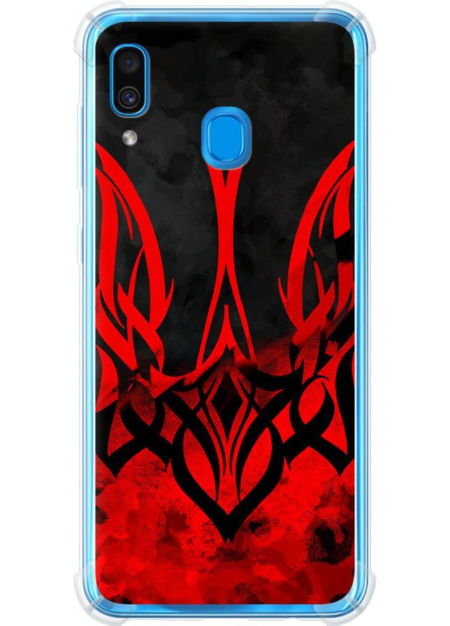 Силіконовий протиударний с посиленими кутами чохол 'Герб України ' для Endorphone Samsung Galaxy A20 2019 A205F (258484330)