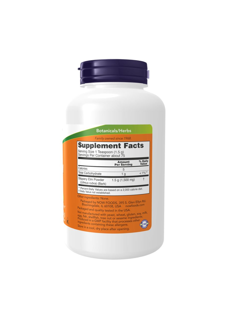 Slippery Elm Powder - 113g Now Foods (369396869)