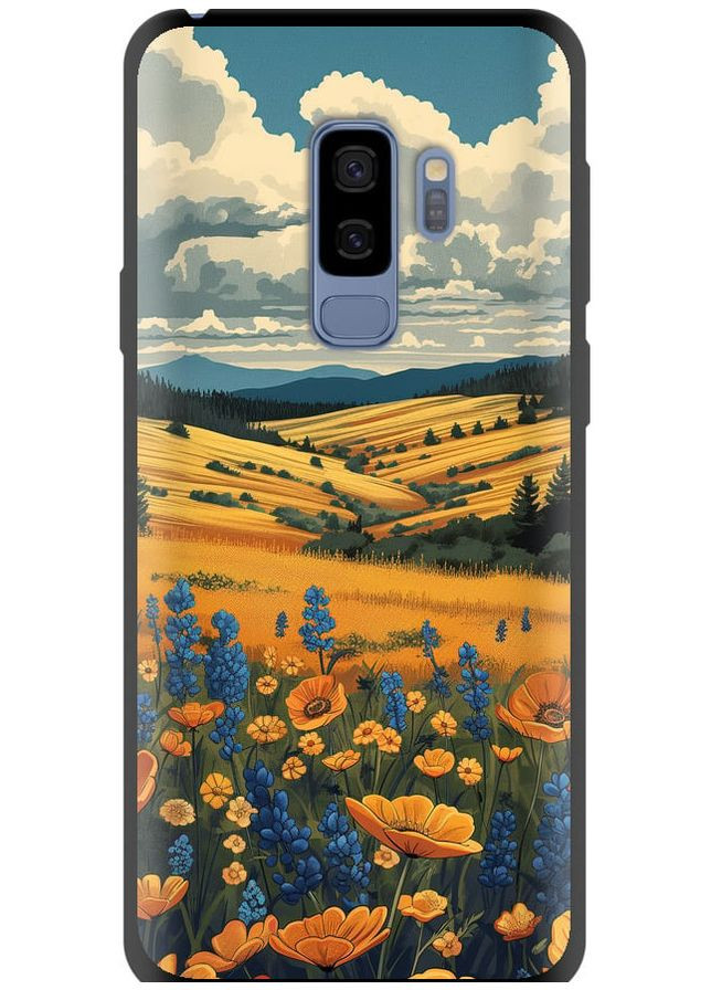 TPU чорний чохол 'Українське поле' для Endorphone Samsung Galaxy S9 Plus (288577622)