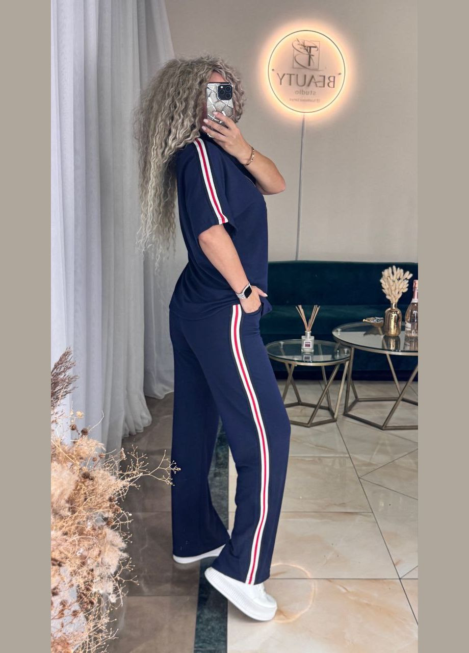 Костюм двонитка Туреччина,штани та футболка з лампасами Україна (347617535)