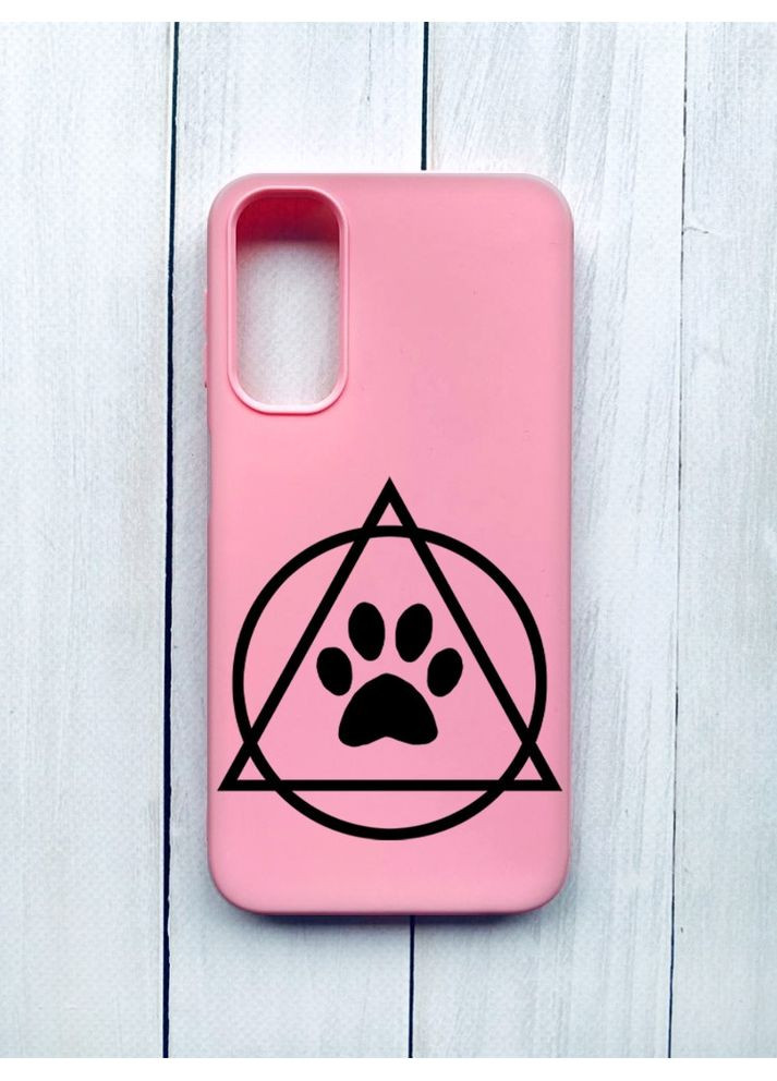 Матовий чохол на Samsung Galaxy A24 Рожевий Логотип квадроберів (принт 394) Creative (355408172)