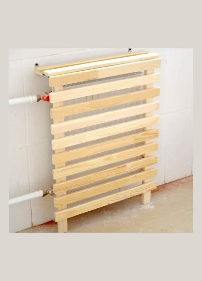 Экран батарей отопления из дерева Вране бланже (ЭБО-001001) No Brand (327850013)