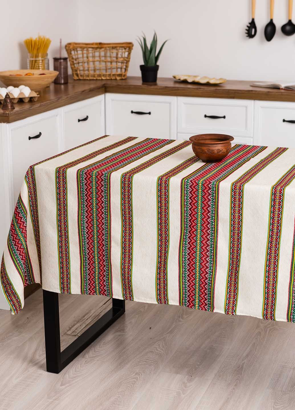 Скатерть вышитая с украинским орнаментом 3.0м х 1.5м (рнд11130) Homedec - (316472138)