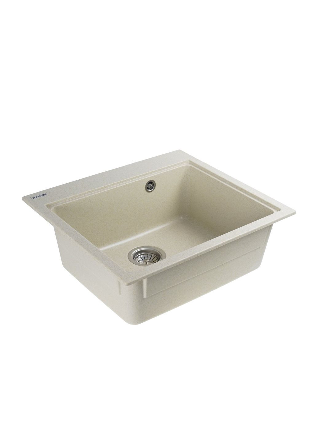 Гранітна мийка для кухні 5852 VESTA матова Пісок Platinum (269793829)