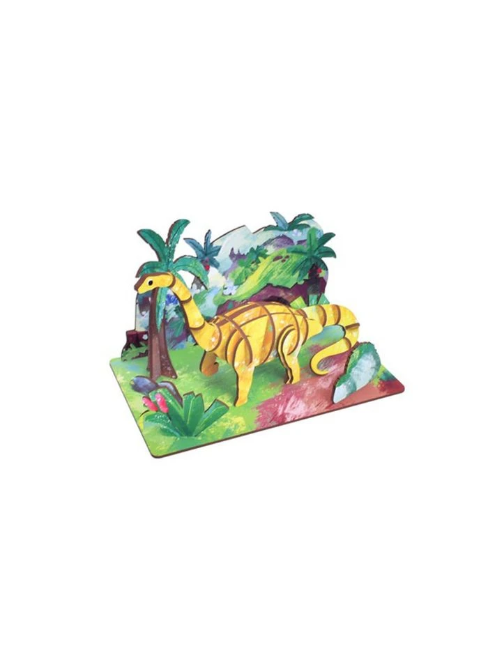 Дерев'яний Пазл 3d "diplodocus" 68043w 35 Деталей Seli No Brand (394388497)