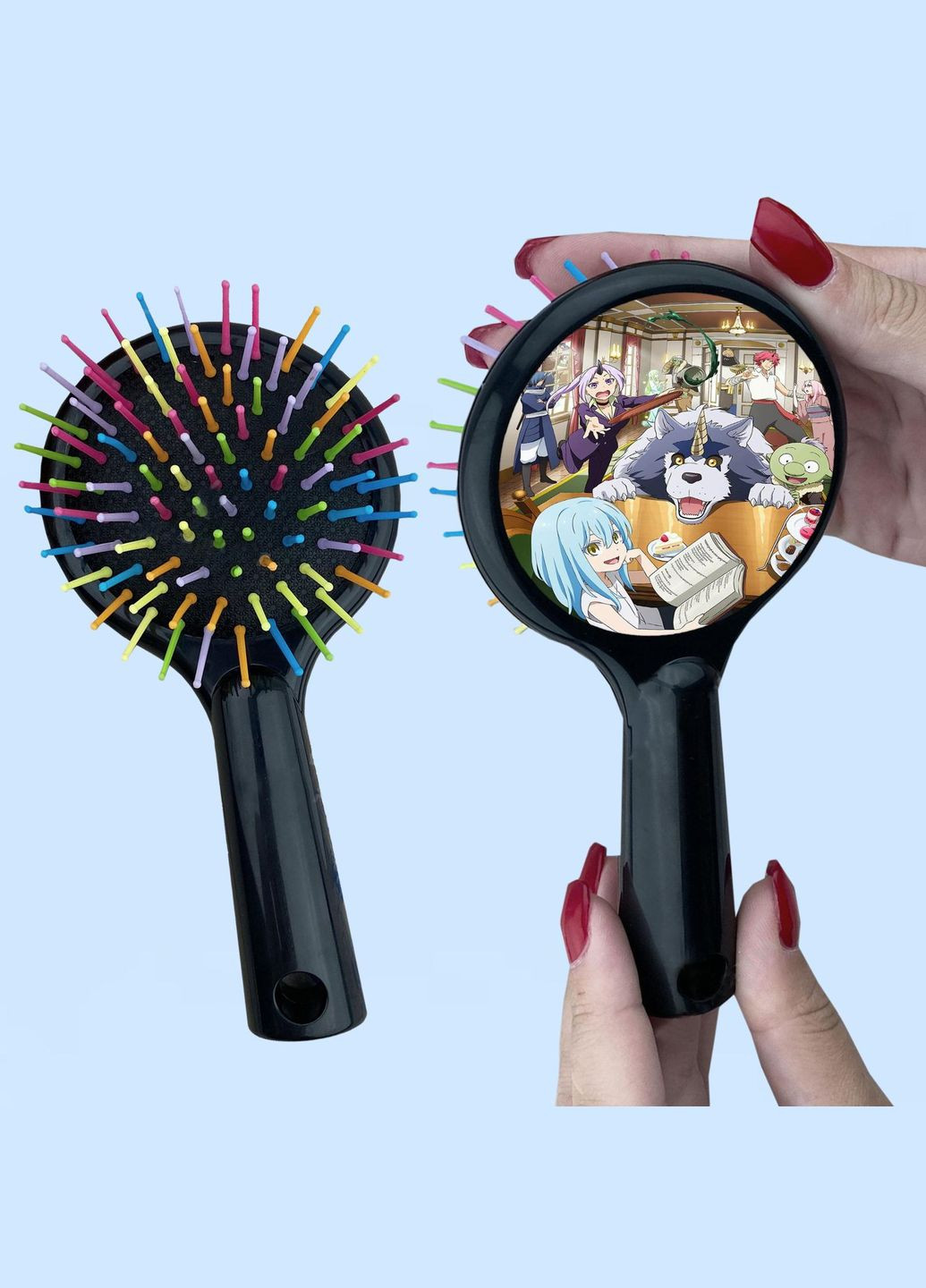 Расческа для волос Аниме О моем перерождении в слизь #0012 черный No Brand (315044700)