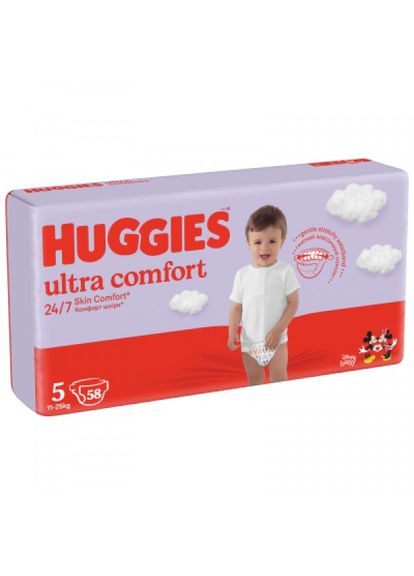 Підгузки Huggies ultra comfort 5 (12-22 кг) mega 58 шт (268140197)