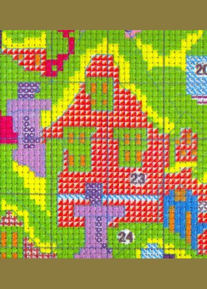 Набор для вышивания по нанесённой на канву схеме "Street snow (1)". AIDA 14CT printed, 28*27 см Joy Sunday (313612935)