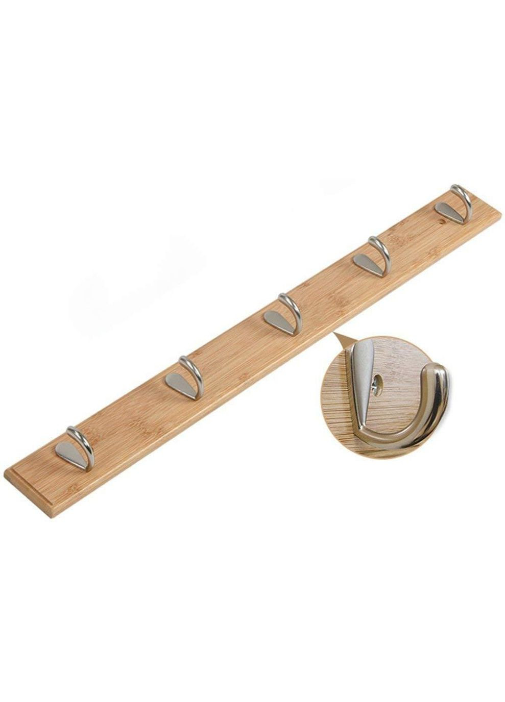 Вешалка для одежды из дерева Чатем 5 ваниль (ВДО-503802) No Brand (327866042)