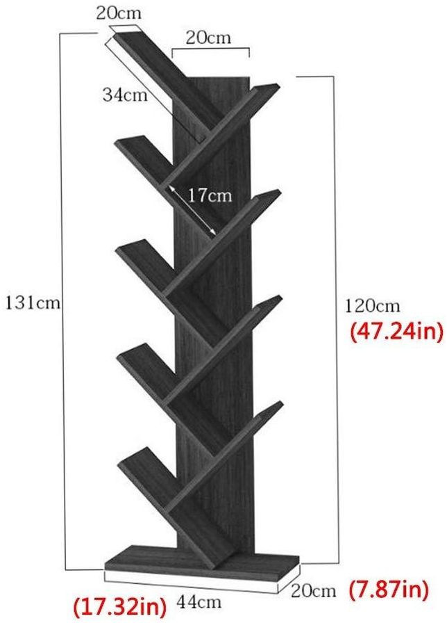 Книжный стеллаж из дерева Мураками 9 зефир (КПС-900920) No Brand (328072932)