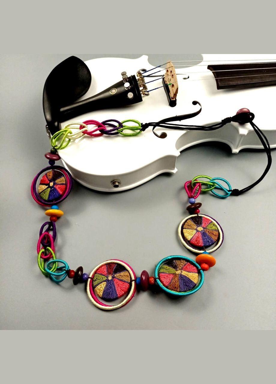 Намисто ручної роботи яскраве в стилі бохо в подарунковій упаковці+подарунок No Brand (338433299)