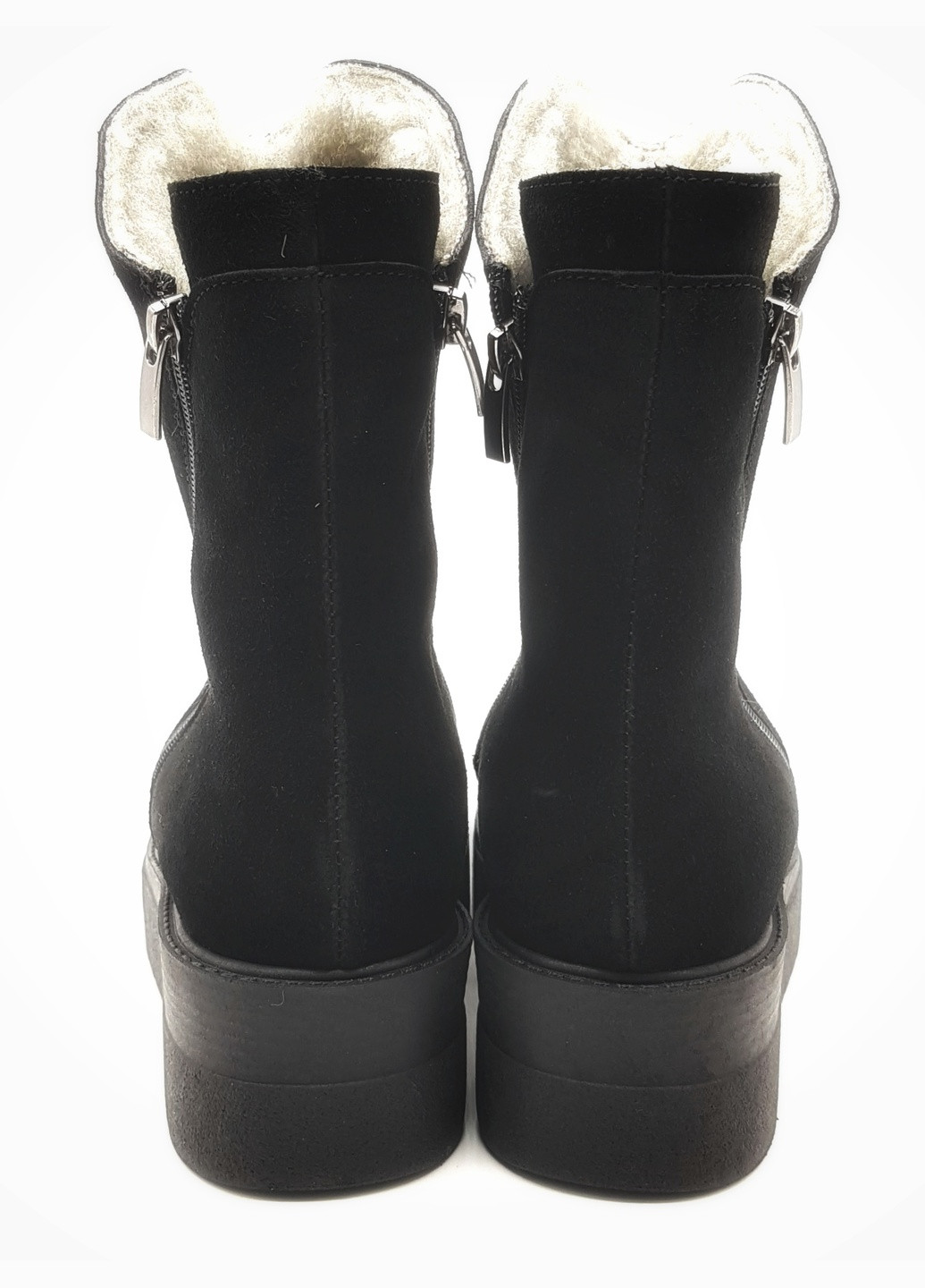 Осенние женские ботинки зимние черные замшевые fs-18-1 23,5 см (р) Foot Step