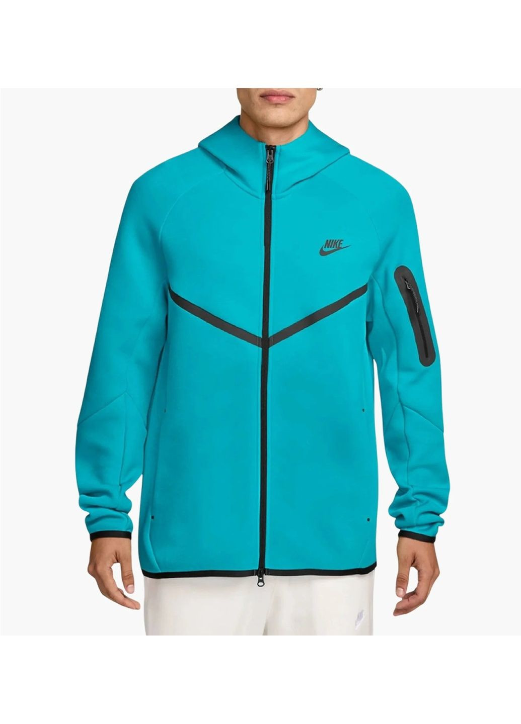 Толстовка чоловіча Tech Fl. 2025 Turquoise Nike (364838582)