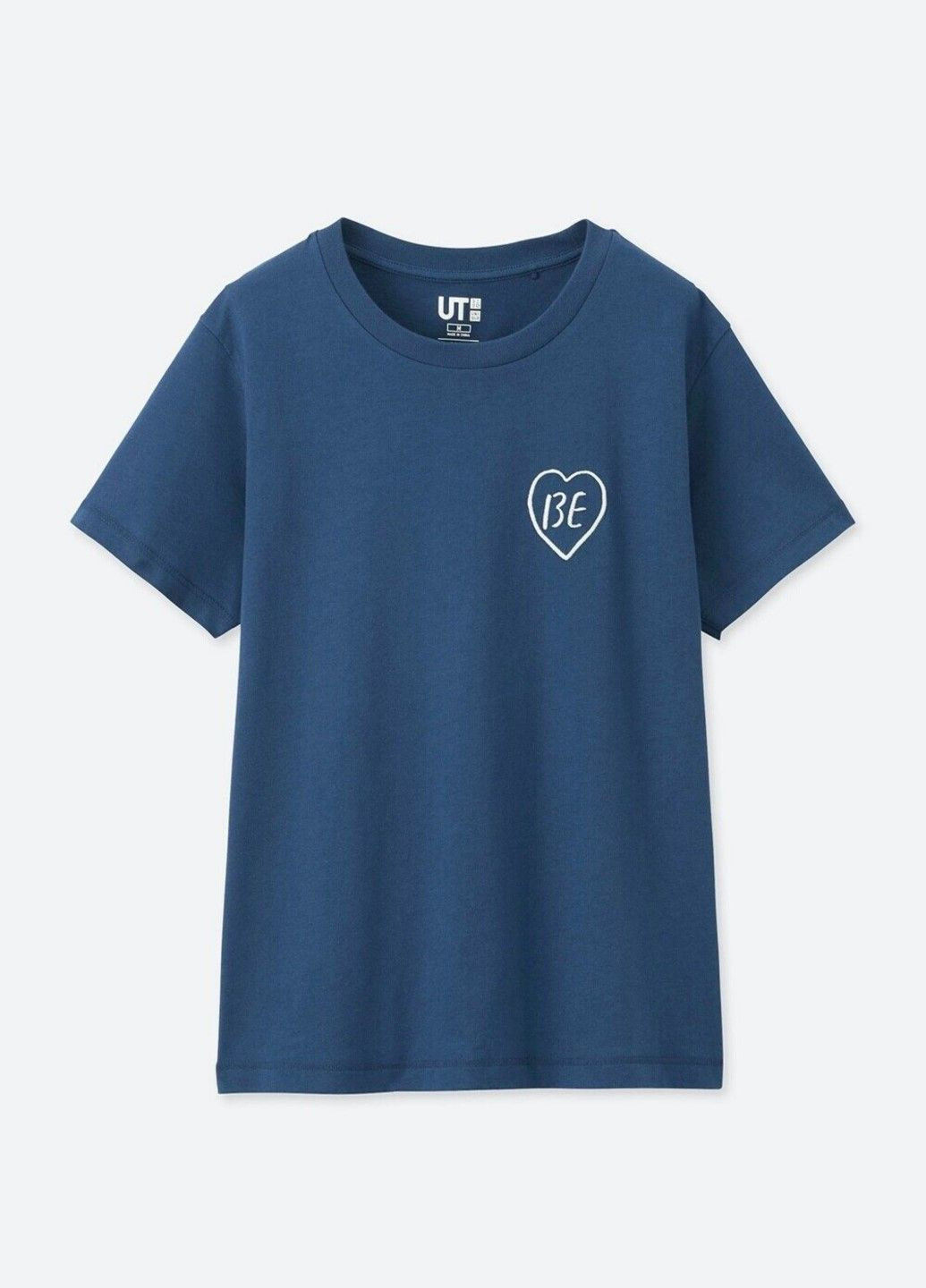 Синя літня футболка uq0231w Uniqlo