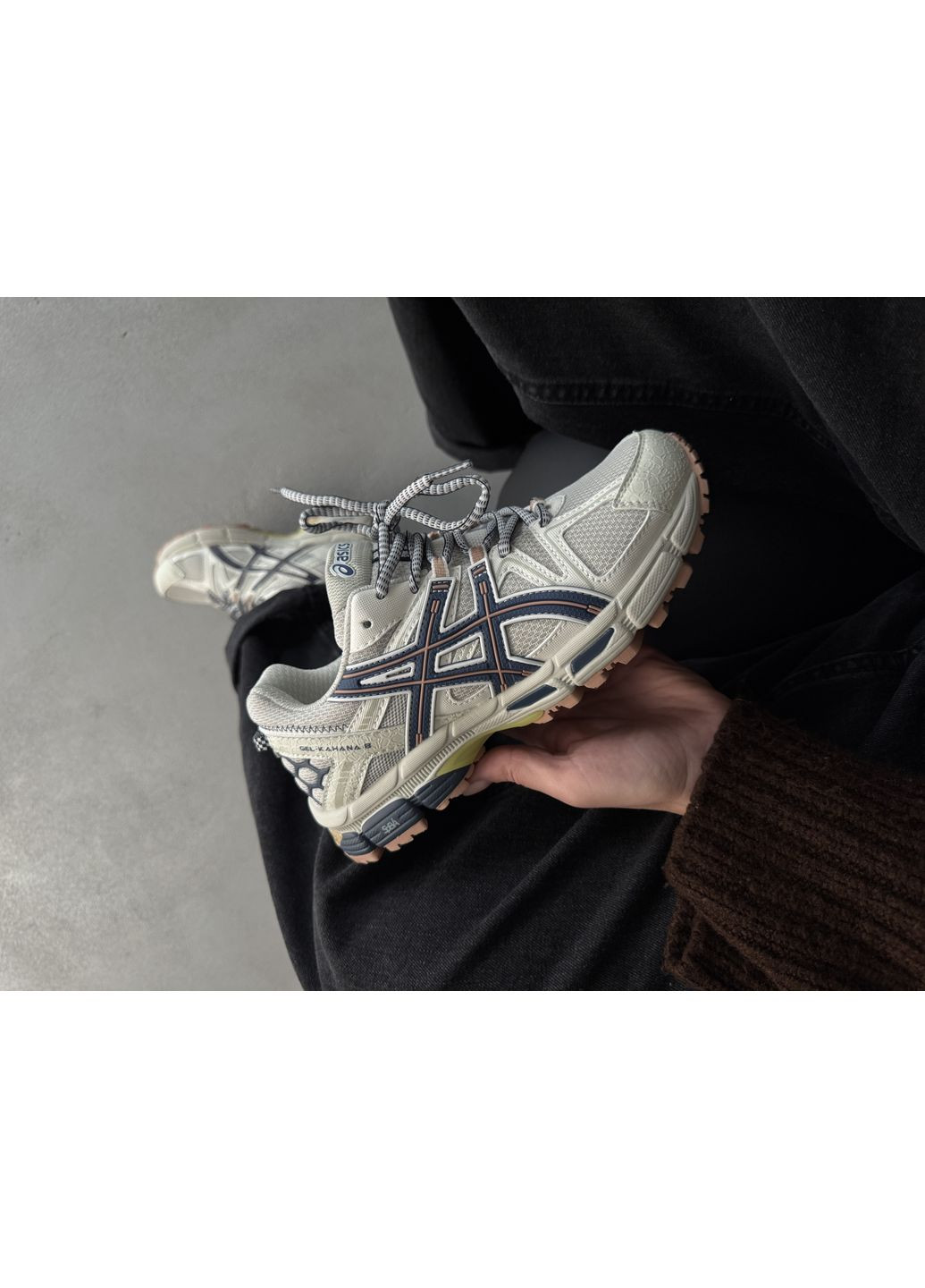 КРОССОВКИ ЖЕНСКИЕ ASICS GEL-KAHANA 8 BEIGE АСИКС ГЕЛЬ КАХАНО No Brand бежевые демисезоны (368886066)