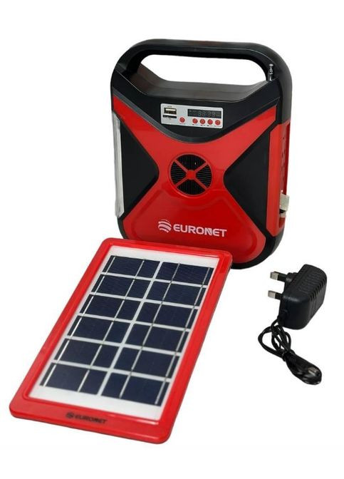 Автономная зарядная система Euronet Euro-102 8000 мА/ч с солнечной панелью/фонарем/лампой (1990185518) No Brand (328261738)