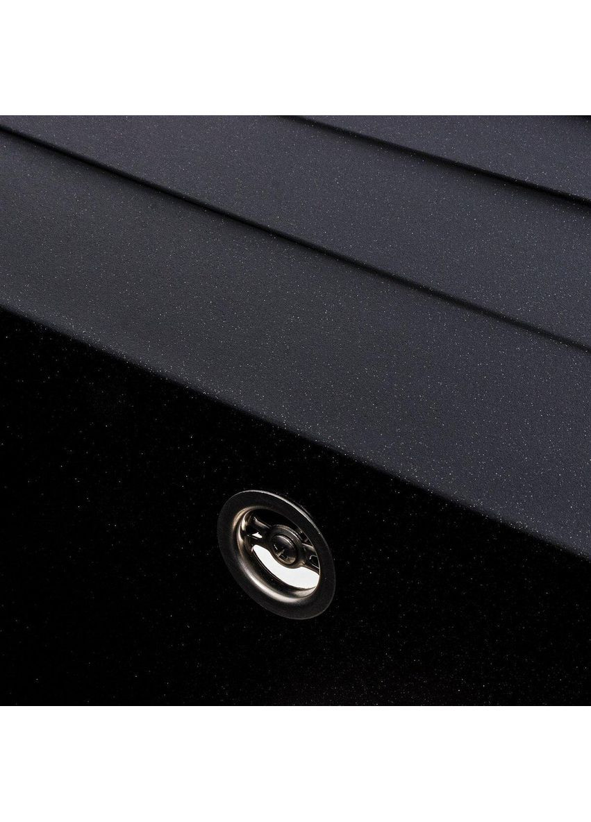 Кухонная мойка гранитная матовая 7050 CASCADA черный металлик Valeso (346088876)